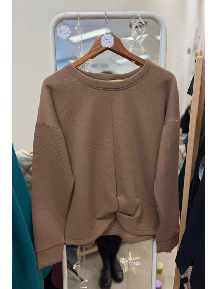 Teplejší mikina s proplétáním