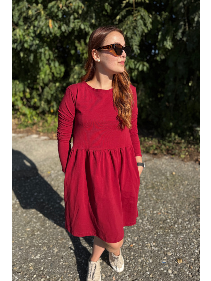 Šaty Anastázie s dlouhým rukávem
