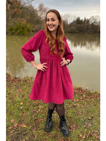 Manšestrové šaty Leila